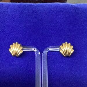 Gold tone Napier earrings